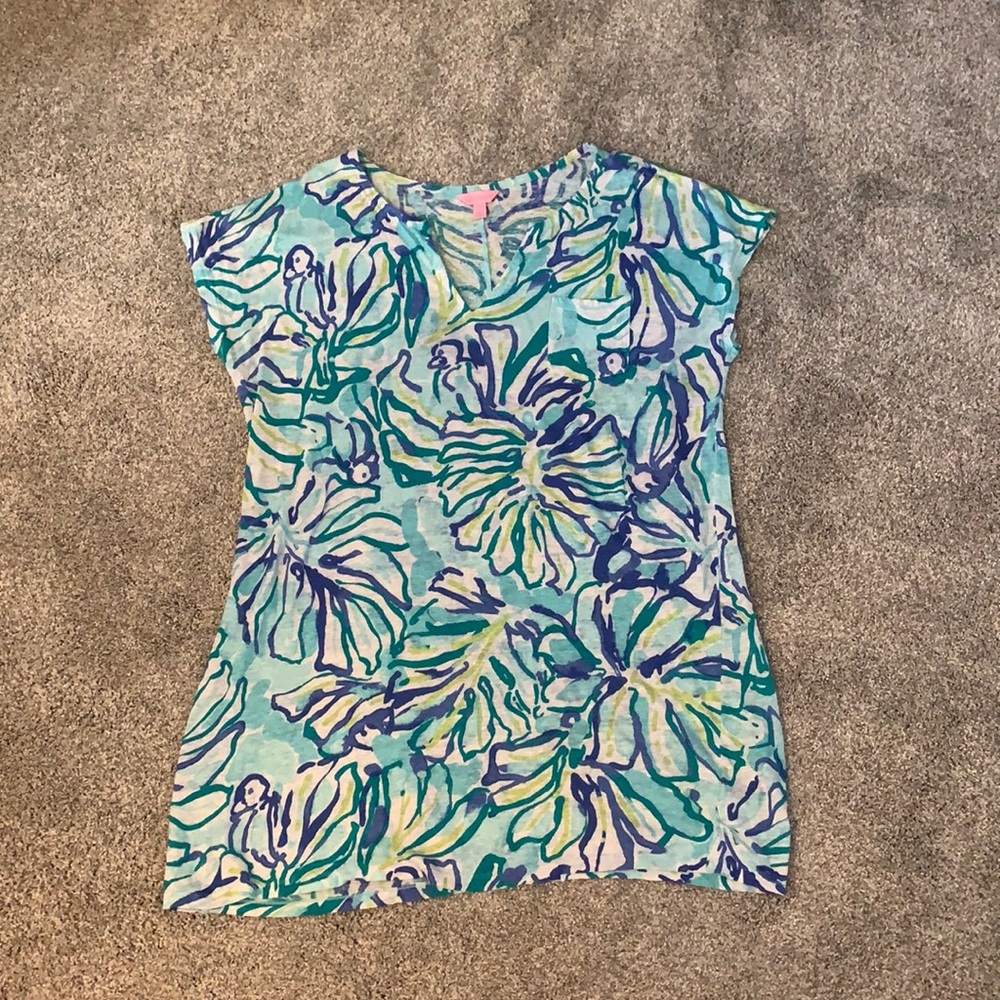 Lilly Pulitzer T Shirt Dress XL